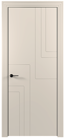 Дверь Futuro Moderno Бежевая эмаль (RAL 9010) без стекла