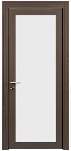 Дверь Tivoli З-1 Коричневый Тик эмаль (RAL 050-50-10) со стеклом