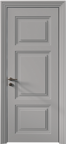 Дверь Siena Neo Classic Scalino Серая эмаль (RAL 7047) без стекла