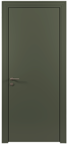 Дверь Tivoli / Тиволи А-4 Серый Мох эмаль (RAL 7003) без стекла