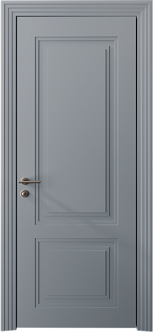 Дверь Dinastia Neo Classic Scalino Серебристо-серая эмаль (RAL 7045) без стекла