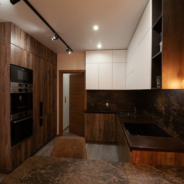 Интерьер квартиры в современном стиле минимализм с элементами эко-дизайна - фото 18