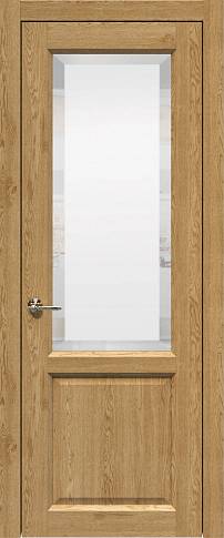 Дверь Dinastia Porta Classic Дуб натуральный со стеклом