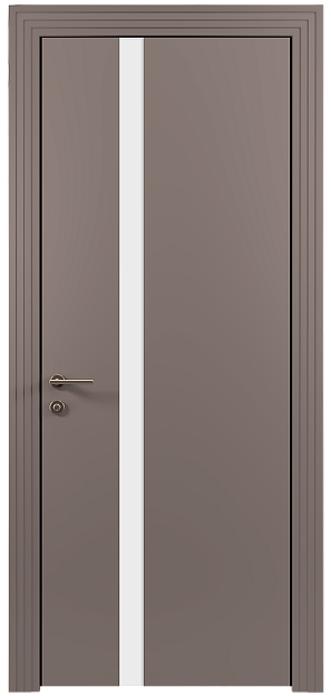 Межкомнатная дверь Tivoli Д-1, цвет - Серая стяжка эмаль (RAL 060-60-05), Без стекла (ДГ)