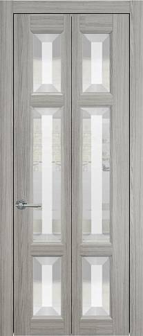 Дверь Siena Porta Classic / Сиена Порта Классик Книжка Орех пепельный со стеклом