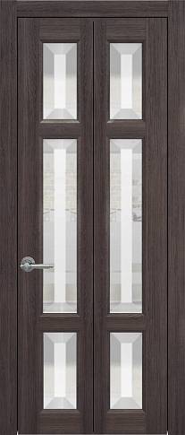 Дверь Siena Книжка Porta&nbsp;Classic Венге Нуар со стеклом