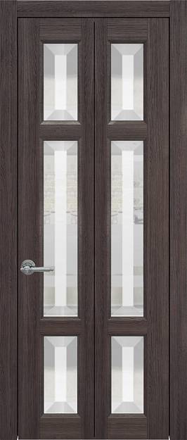 Межкомнатная дверь Porta Classic Siena Книжка, Со стеклом (ДО), цвет - Венге Нуар