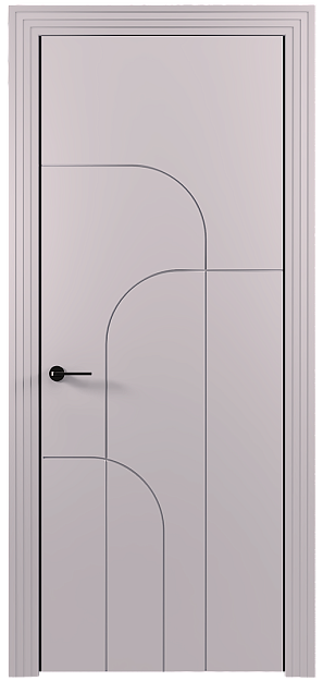 Межкомнатная дверь Arco / Арко, Без стекла (ДГ), цвет - Серый Флокс эмаль (RAL 358-71-02)