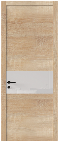 Дверь Tivoli Е-4 Дуб сонома светлый со стеклом
