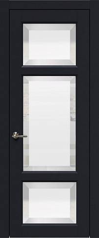Дверь Siena Porta Classic / Сиена Порта Классик Черная эмаль (RAL 9004) со стеклом