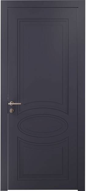 Межкомнатная дверь Florencia Neo Classic / Флоренсия Нео Классик, Без стекла (ДГ), цвет - Графитово-серая эмаль (RAL 7024)
