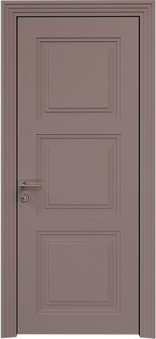 Дверь Milano Neo Classic Scalino Серо-Розовый мордовник эмаль по шпону (RAL 020-60-05) без стекла