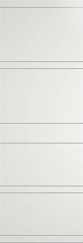 Дверь Tivoli Е-2 Invisible Бежевая эмаль (RAL 9010) без стекла