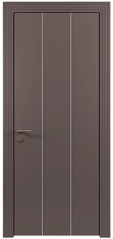 Дверь Tivoli / Тиволи Б-1 Серо-Розовый мордовник эмаль (RAL 020-60-05) без стекла