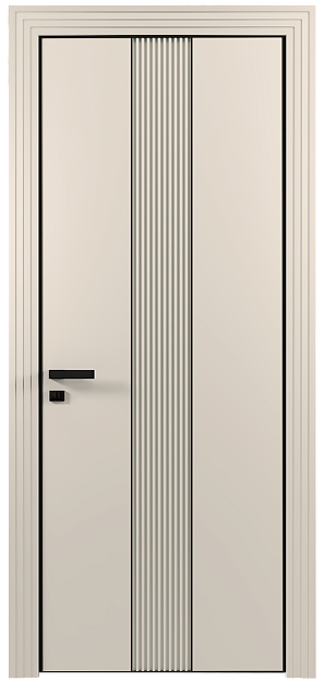 Межкомнатная дверь Pilastro, Без стекла (ДГ), цвет - Бежевая эмаль (RAL 9010)