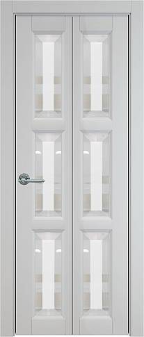 Дверь Milano Книжка Porta&nbsp;Classic Лайт Грей ST со стеклом