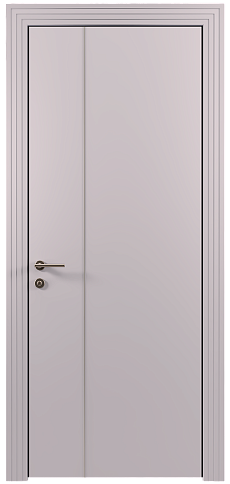 Дверь Tivoli / Тиволи В-1 Серый Флокс эмаль (RAL 358-71-02) без стекла