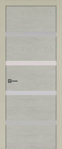 Дверь Tivoli Д-4 Серо-оливковая эмаль по шпону (RAL 7032) без стекла