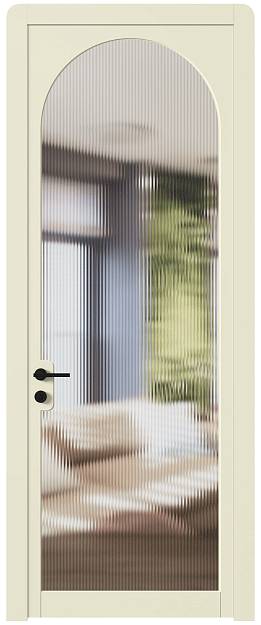 Межкомнатная дверь Luna, Со стеклом (ДО), цвет - Жемчужная эмаль (RAL 1013)