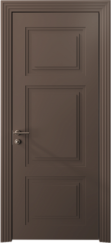 Дверь Siena Neo Classic Scalino Коричневый Тик эмаль (RAL 050-50-10) без стекла