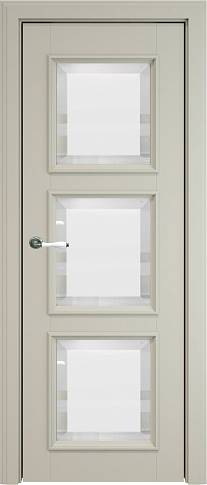 Дверь Milano Porta Classic LUX Серо-оливковая эмаль (RAL 7032) со стеклом