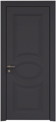 Дверь Florencia Neo Classic Scalino Черная эмаль по шпону (RAL 9004) без стекла