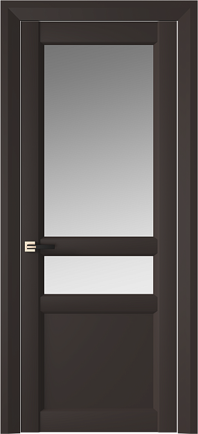 Межкомнатная дверь Imperia-R Neo Classic Decoro, Со стеклом (ДО), цвет - Чёрный Базальт эмаль (RAL 040-30-05)