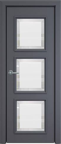Дверь Milano Porta Classic LUX Графитово-серая эмаль (RAL 7024) со стеклом